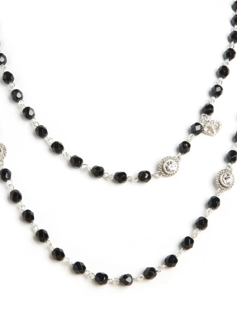 Virgins, Saints and Angels beaded wrap necklace